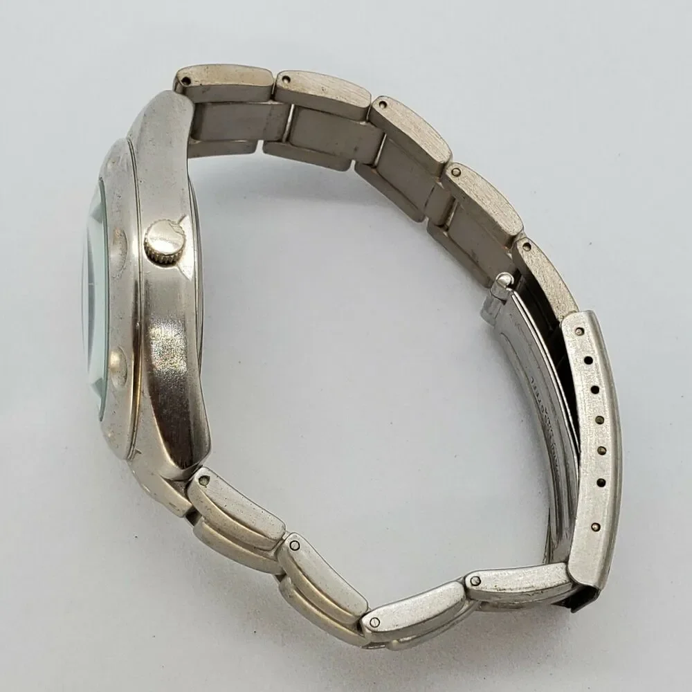 Ravinia Men's Watch 38MM Black‎ Dial Gray Bracelet Band 6.5